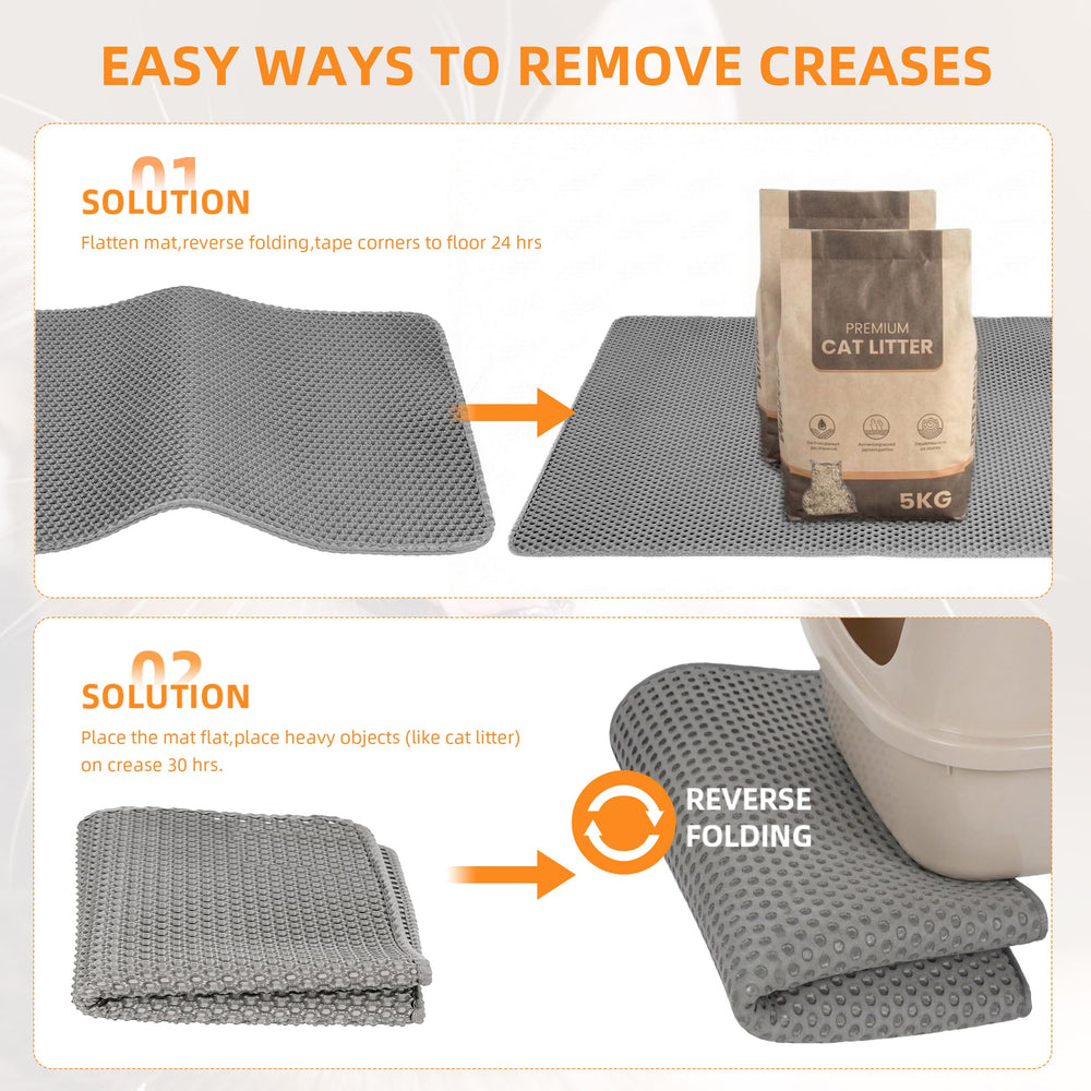 Anywish tapis-litiere anti-odeur doux pour les pattes et propreté durable.