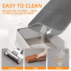 Anywish tapis-litiere etanche protege le sol des liquides et taches.