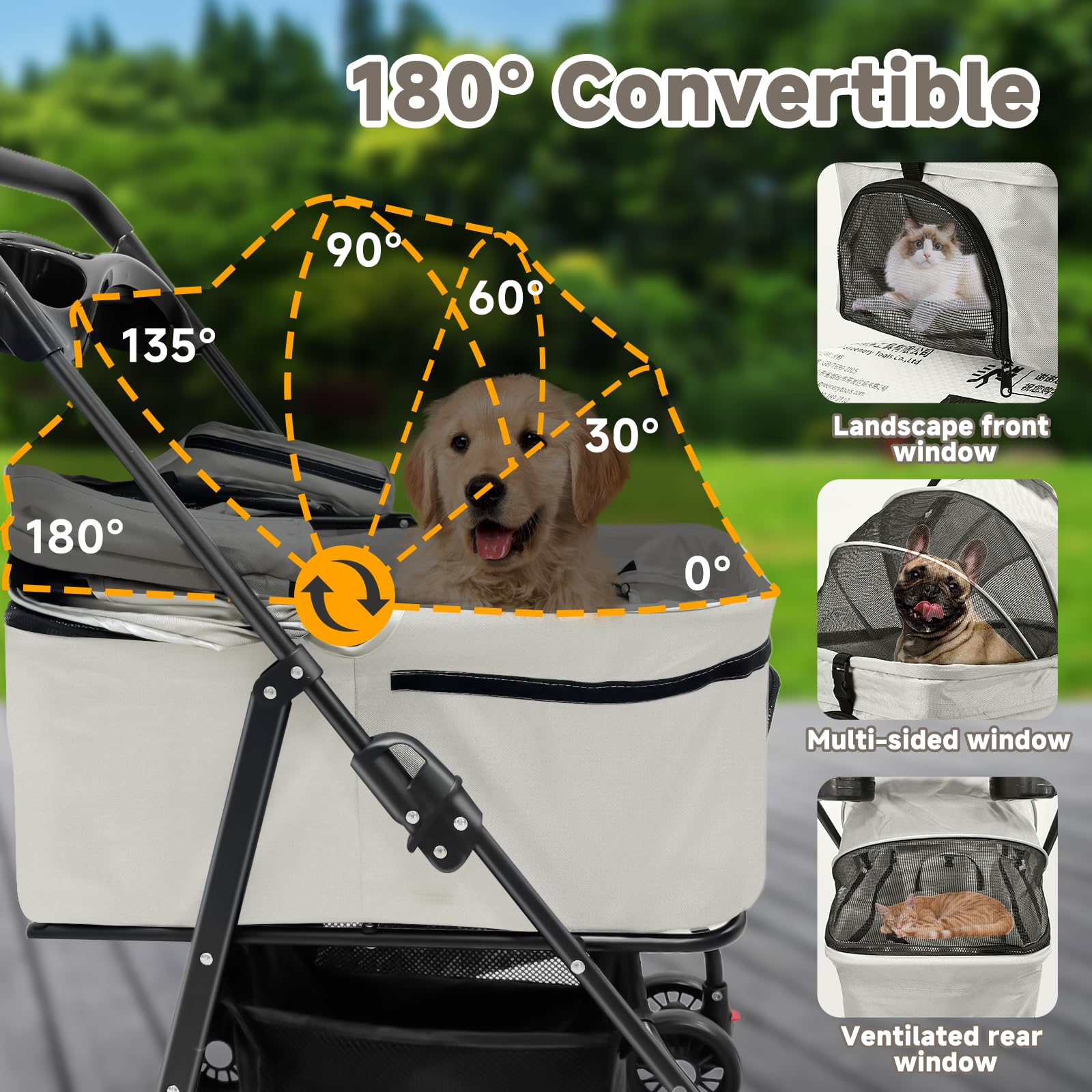 Pare-soleil ajustable AODI pour protéger votre compagnon du soleil.
