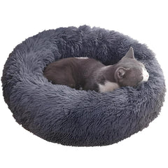 Lit beigne rond lavable Aofast, confort chaud pour chien et chat.