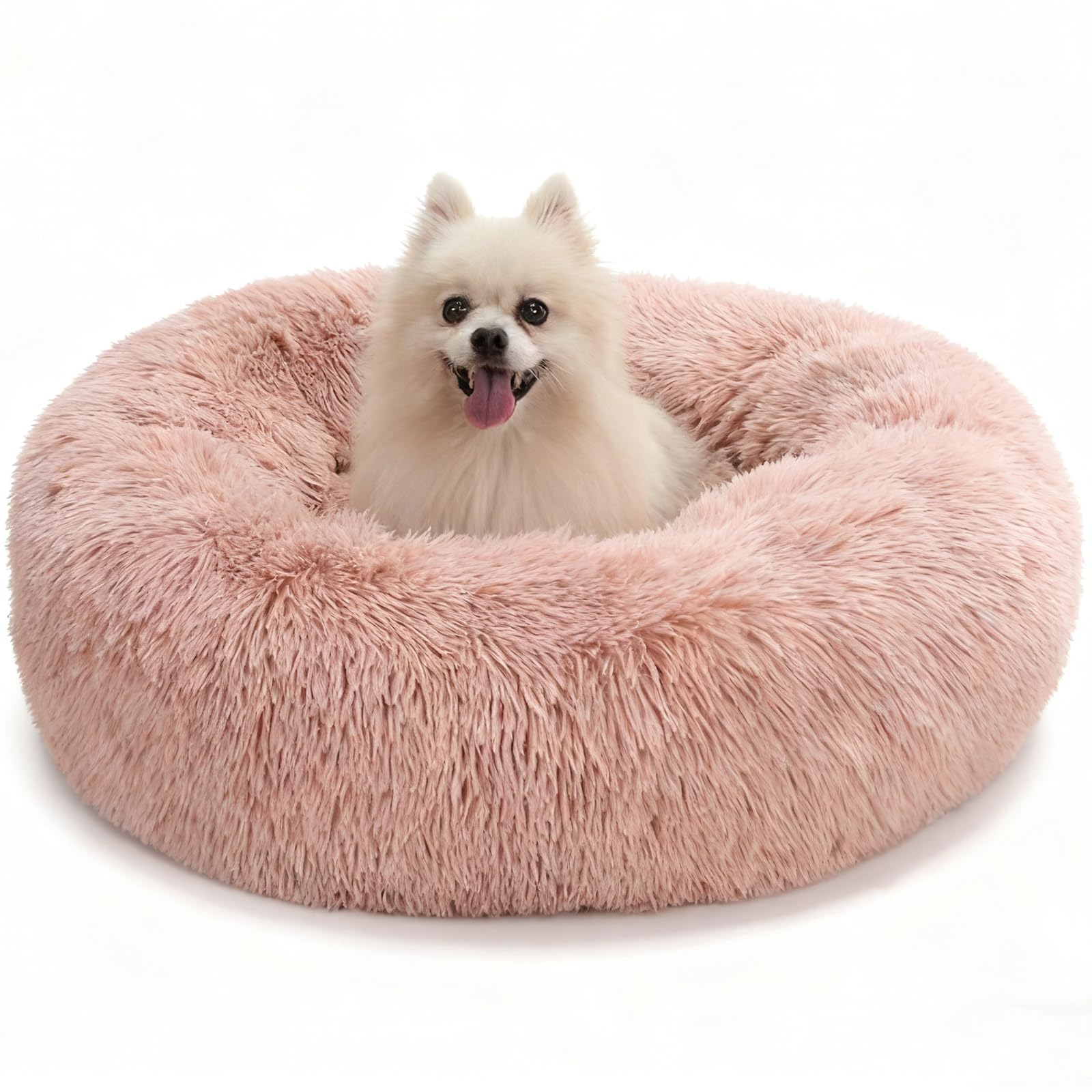 Lit donut Aofast pour chien et chat, douceur et chaleur pour les siestes.