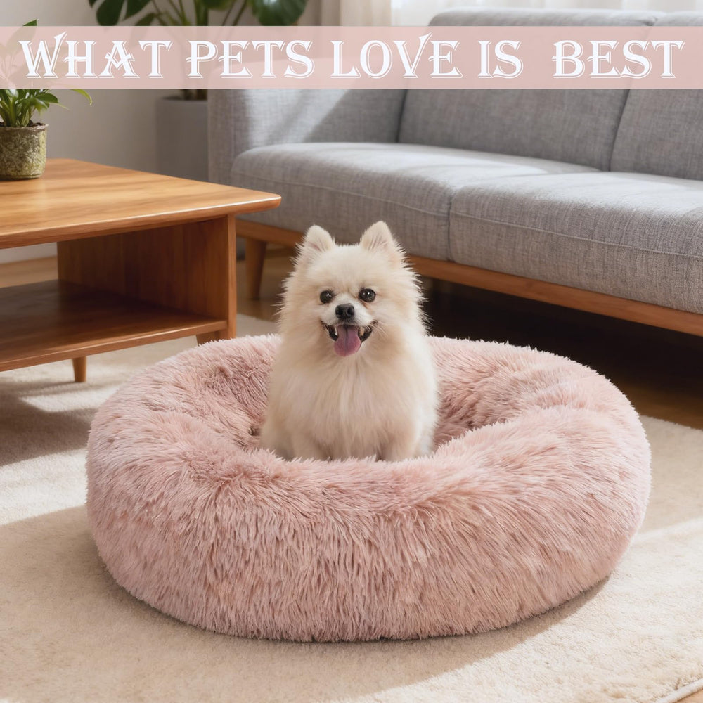 Lit donut Aofast multi-tailles, adapté de XXS à XXXL pour tous les animaux.