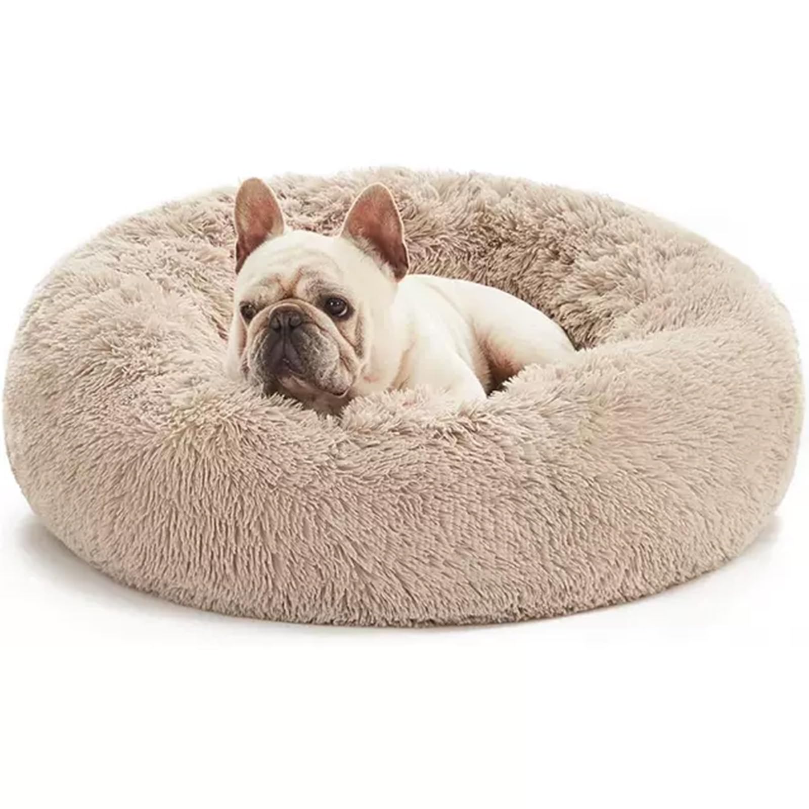 Lit Aofast donut rond, confort enveloppant pour chien ou chat