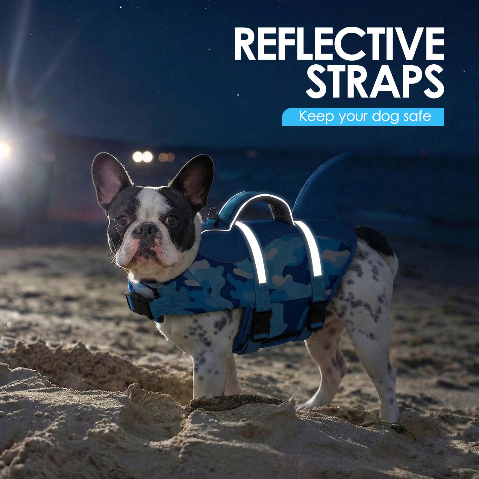 AOFITEE design requin tendance pour les activités nautiques des chiens