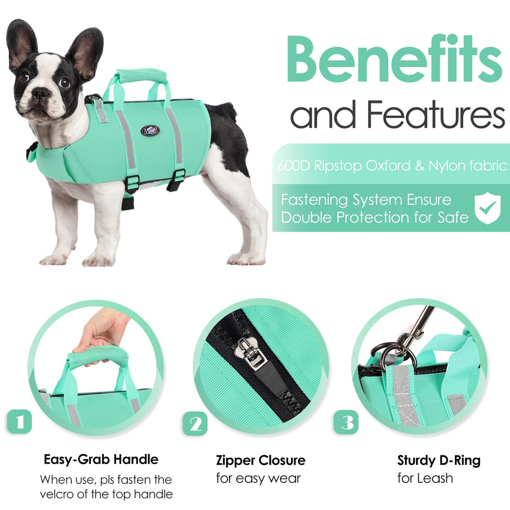 Fermeture zippée du gilet AOFITEE pour chien facilitant l enfichage.
