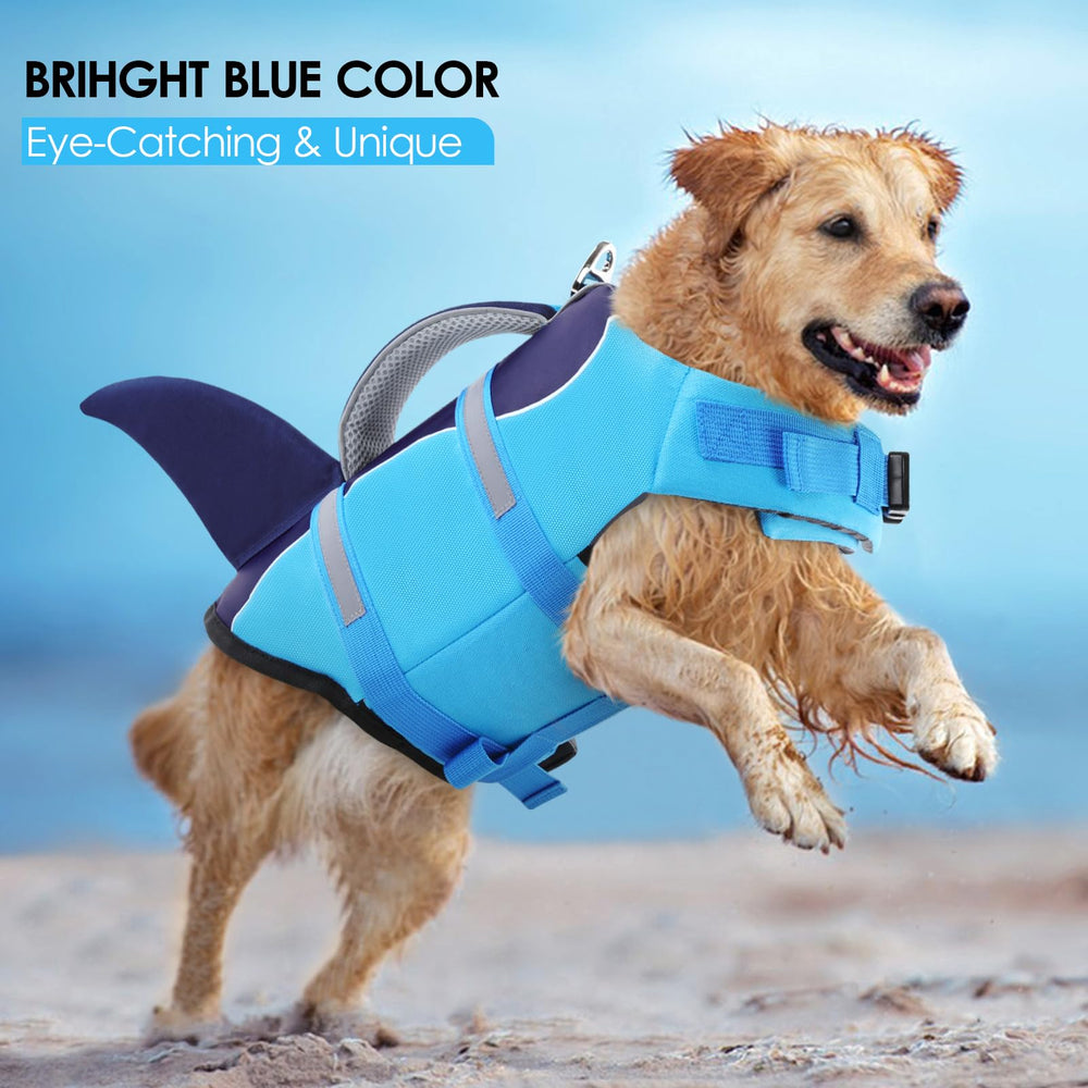 Gilet design requin AOFITEE bleu, look ludique et utile.
