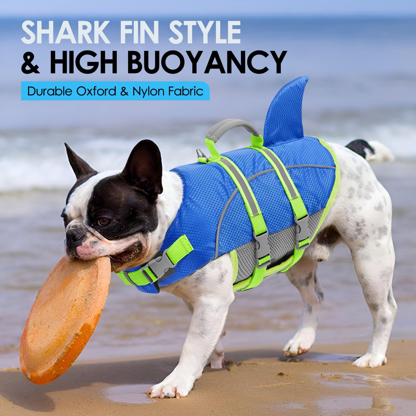 Gilet sauvetage AOFITEE offre flottaison renforcée pour petits et moyens chiens