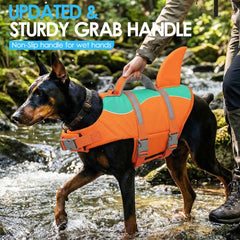 Gilet AOFITEE avec poignée de secours sur le dessus pour aide rapide à l’eau.