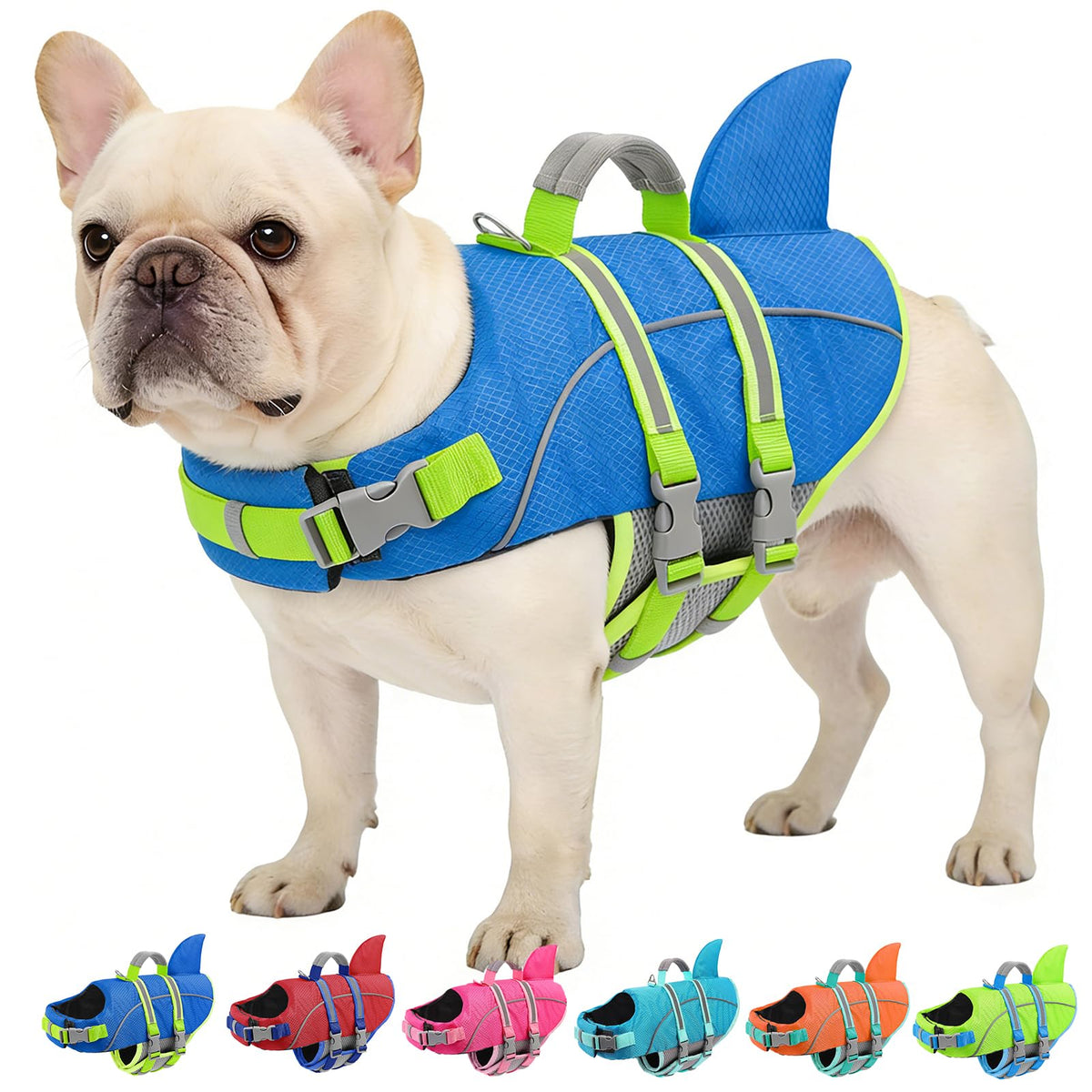 Gilet sauvetage AOFITEE avec aileron requin pour meilleure visibilité