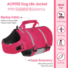 Gilet AOFITEE avec prise de sauvetage pour aide en natation