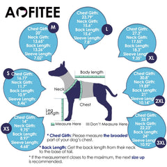 AOFITEE Manchette récupération chien XL design unisexe pour tous les chiens