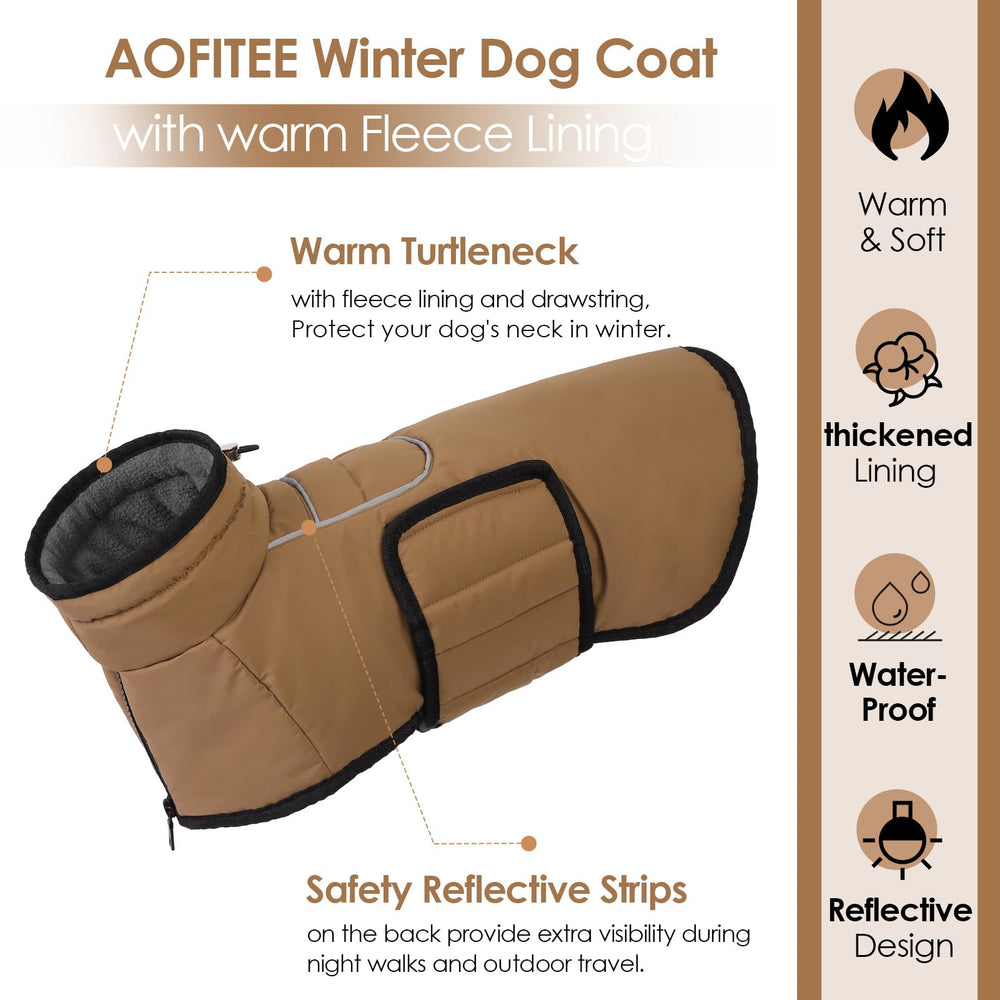 Manteau extérieur imperméable AOFITEE protégeant du vent et pluie.