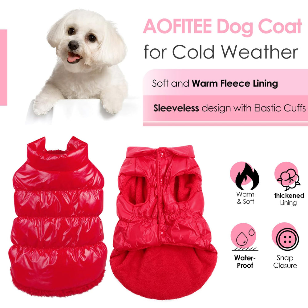 Manteau AOFITEE pour chien hiver col roulé, confort et chaleur