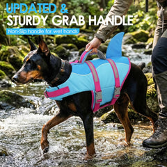 Poignée de sauvetage sur le dessus pour sortir le chien de l’eau