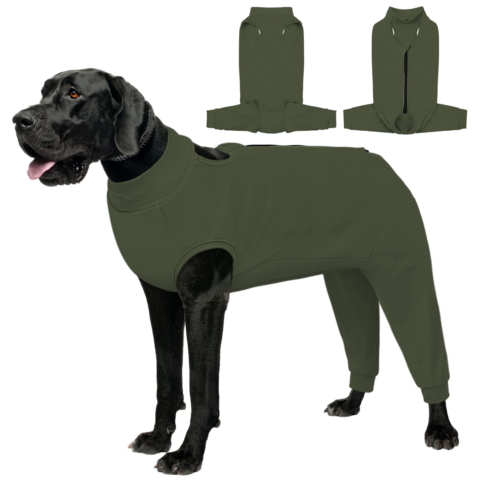 AOFITEE manchon de récupération pour chien protégeant la patte arrière sans cône, mobilité préservée.