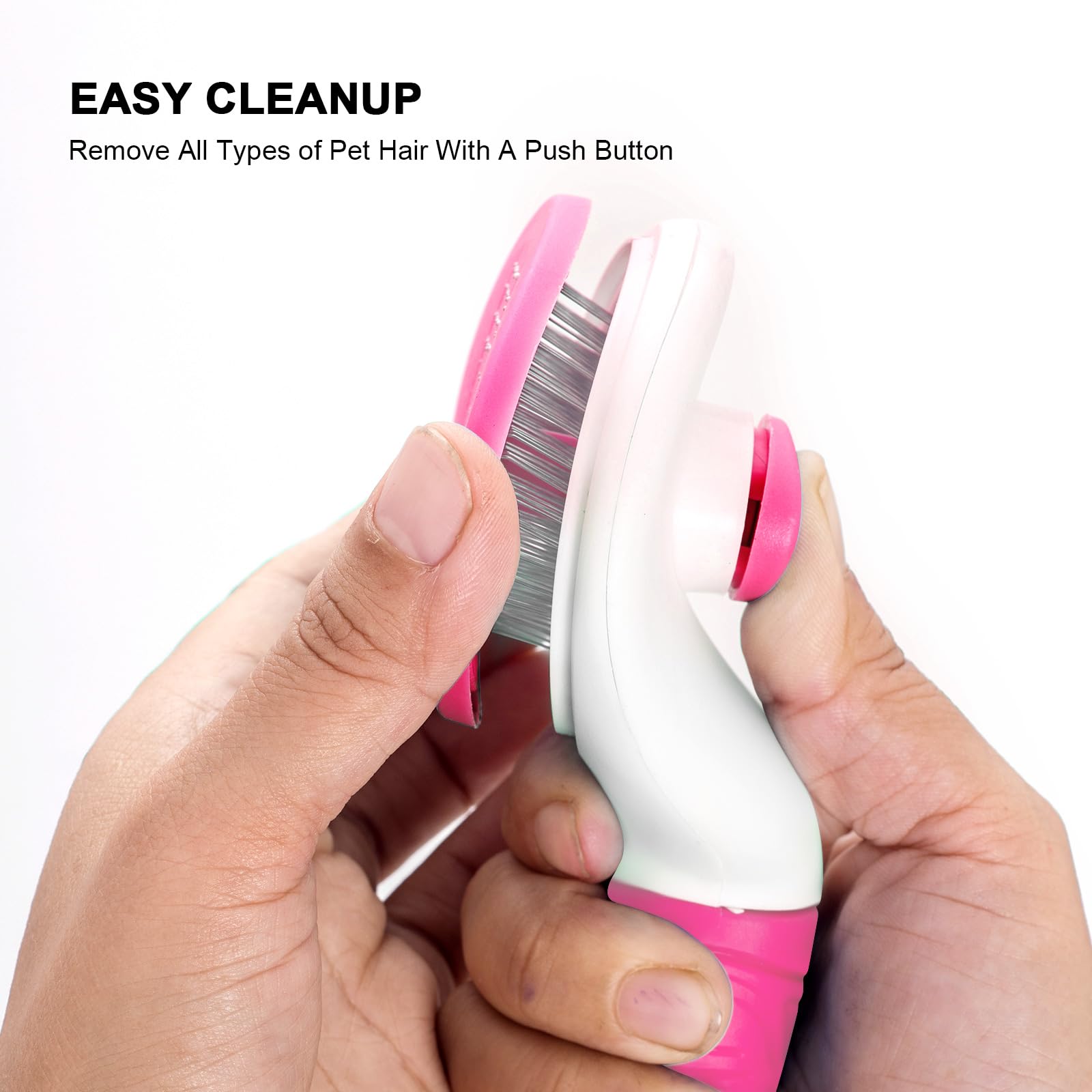 Brosse Aogeili adaptée aux poils courts, nettoyage efficace et douceur.