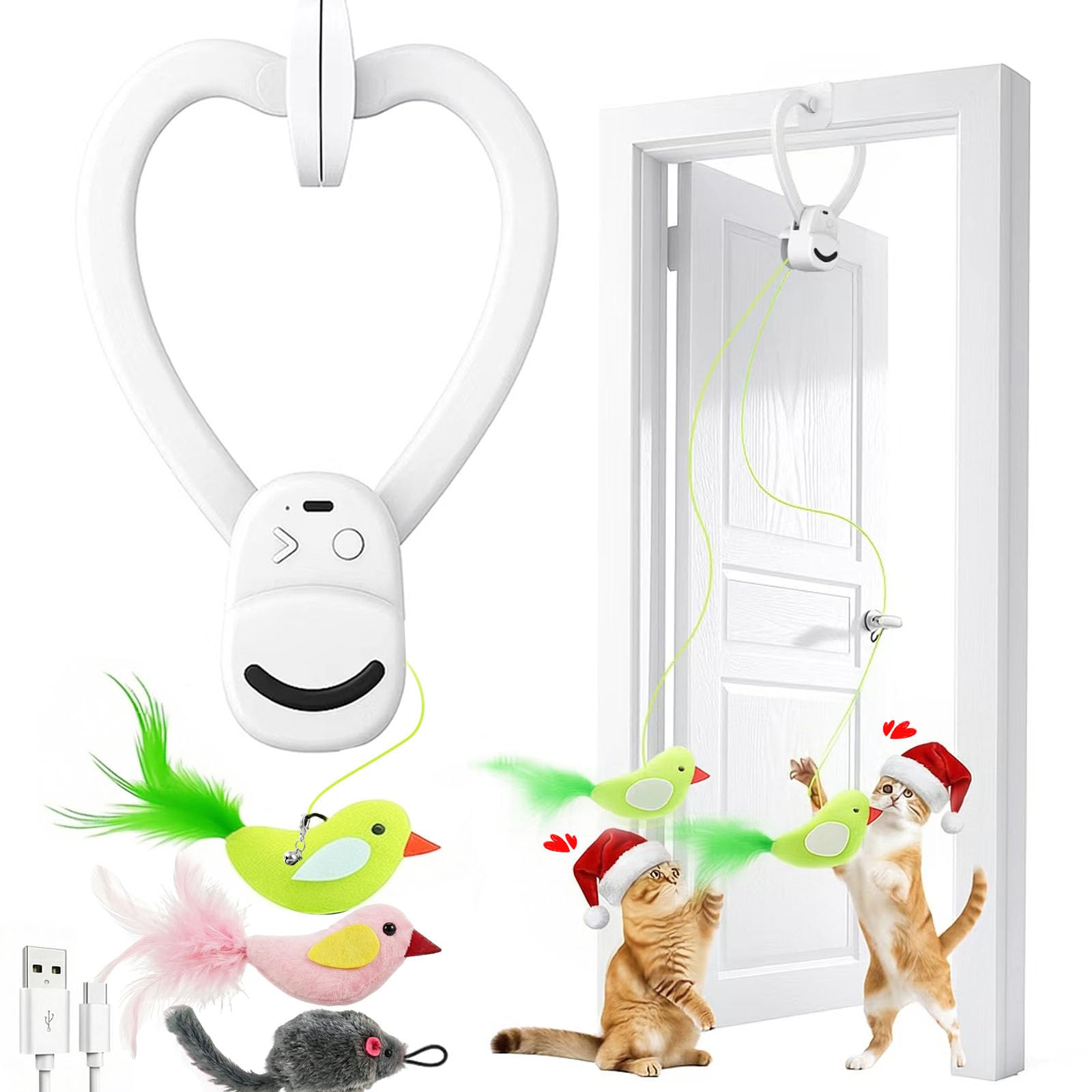 Aoioploa jouet attache-chat, stimulation verticale idéale pour appartements.