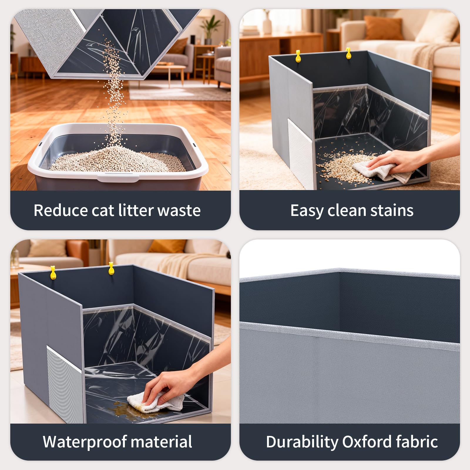 Compatibilité avec la plupart des boîtes à litière.