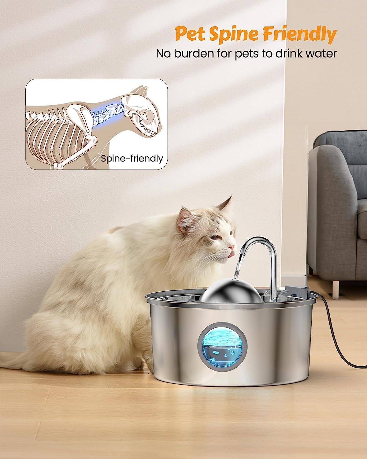 Filtres haute densité et charbon actif de la fontaine AONBOY
