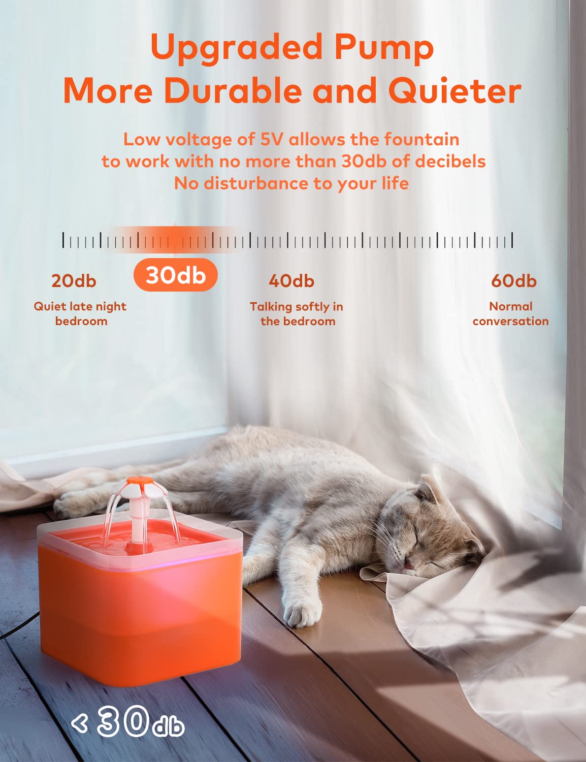 Pompe ultra silencieuse AONBOY pour nuits calmes et sans bruit.