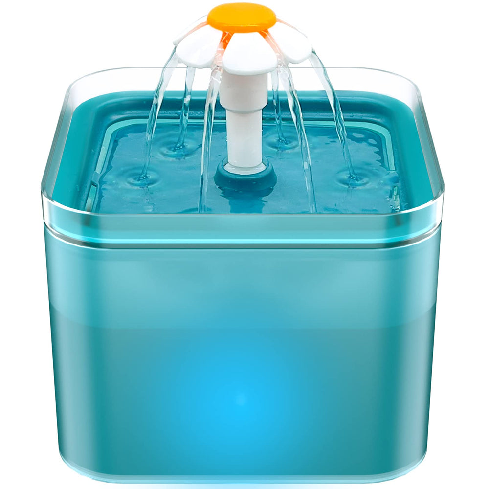 Fontaine AONBOY pour chat verte et capacité 2L, eau plus fraîche.