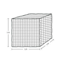 Aoneky Bale Hay Net, compatibles avec balles carrées et ouverture lente.