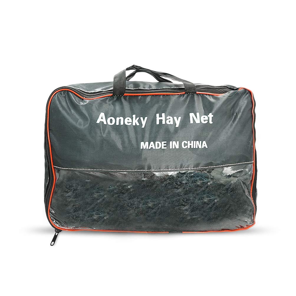 Aoneky Bale Hay Net, corde de serrage de 20 pieds incluse.