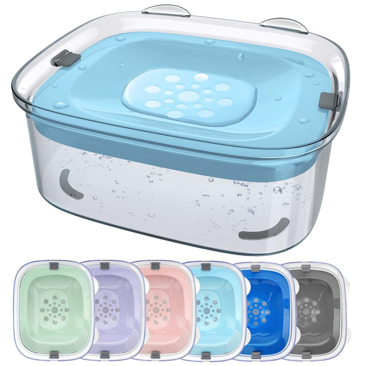 Bol d'eau AONKEY 3L anti-débordement pour chiens, réduction des nettoyages.