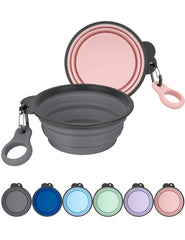 Bol pliable Aonkey pour chien, pratique en voyage et rangement facile.