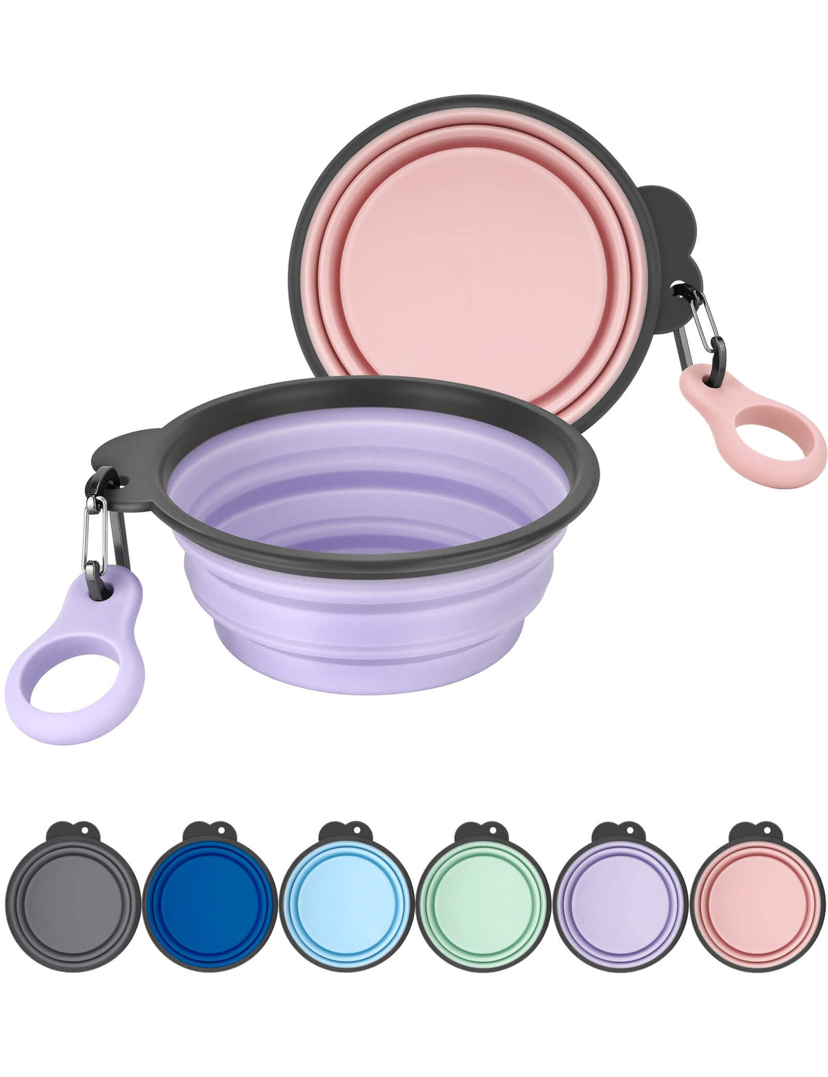 Bol pliable AONKEY avec porte-bouteille, pratique pour les voyages.