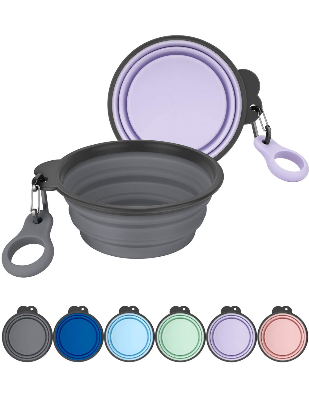 Aonkey gamelle pliable avec mousqueton renforcé, idéale pour les randonnées.