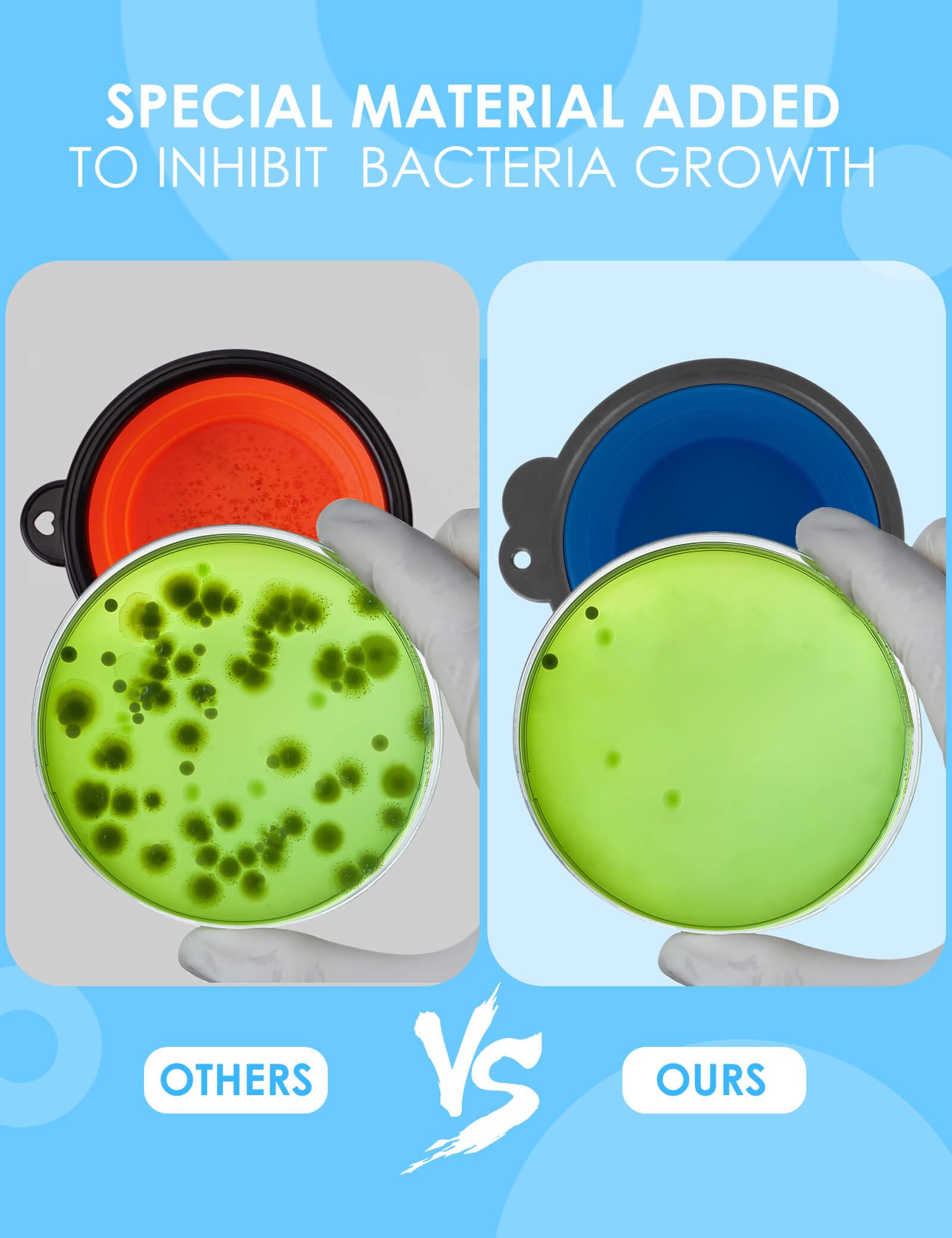 AONKEY bol avec rebord moulé en une pièce, stabilité assurée