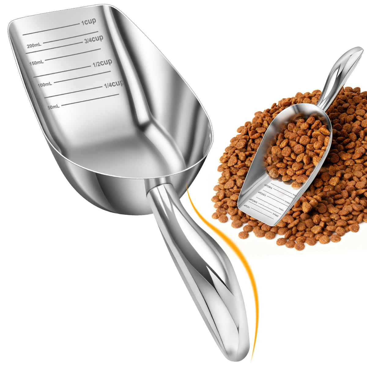 Doseur Aosnare pour chien, 1 tasse, dosage précis des portions.