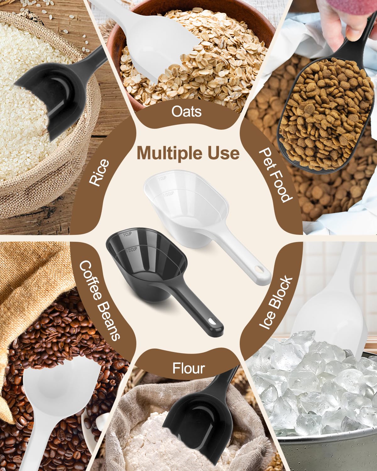 Pelle doseuse Aosnare pour chien, utilisation polyvalente pour aliments et friandises.