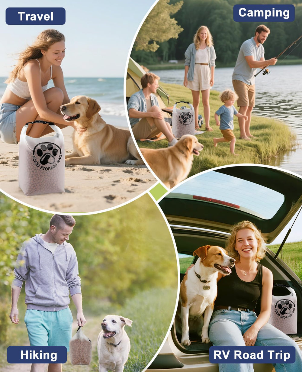 Aosnare sac nourriture chien design pratique – utilisation quotidienne simplifiée pour propriétaires.