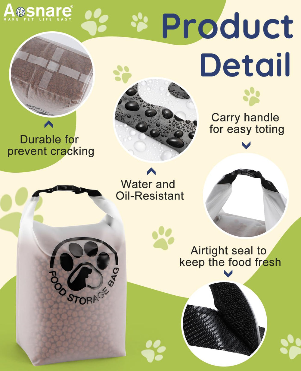 Aosnare sac nourriture chien voyage outdoor – parfait pour camping et week-ends.