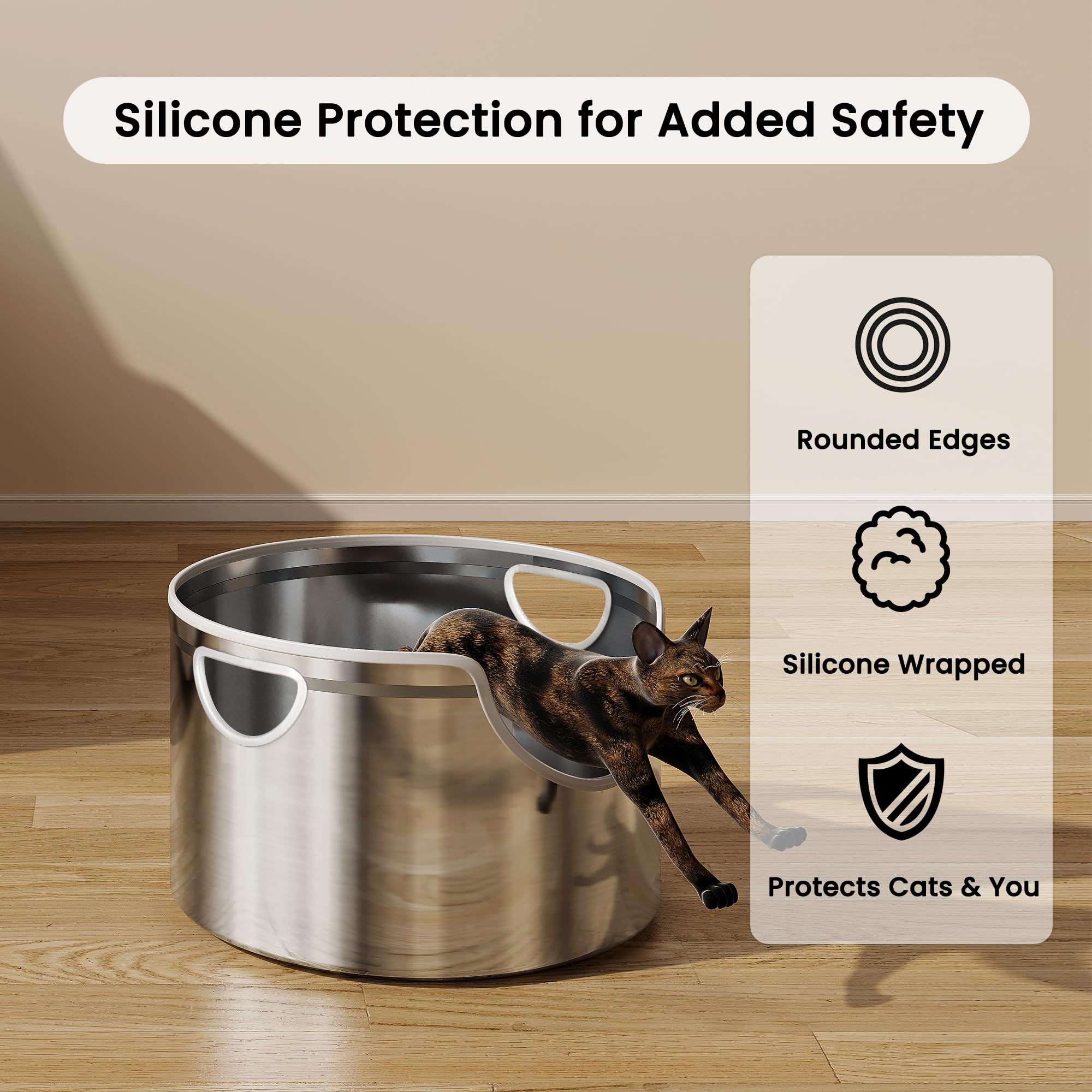 Surface lisse Aothey inox: nettoyage rapide et hygiène durable.
