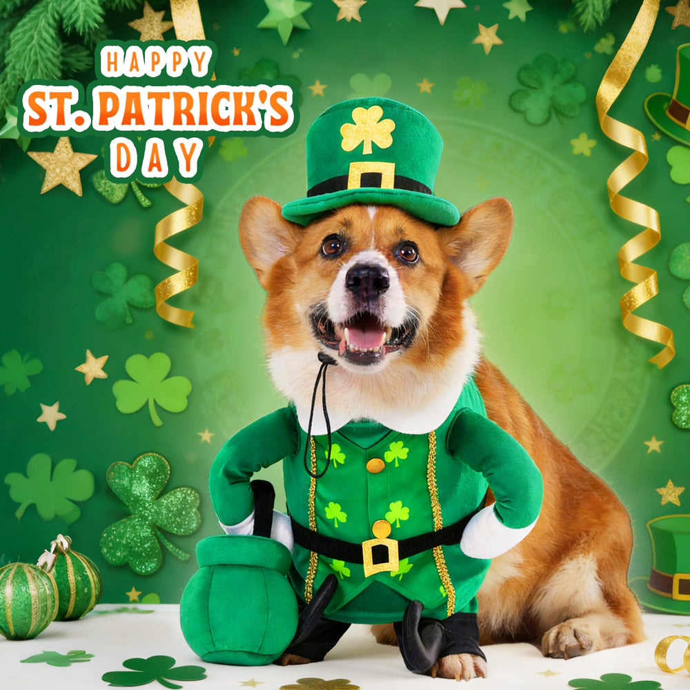 Aotiooy costume lutin chien fermeture velcro dos pour un ajustement sûr.