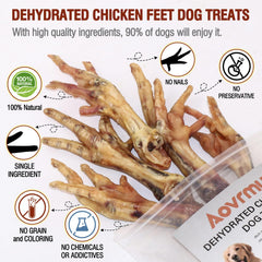 Gros plan sur Aovrmuz pattes de poulet sèches, texture croquante et attrayante