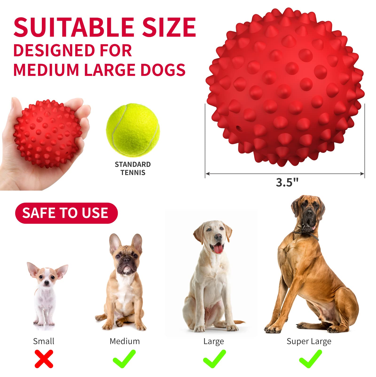 Apasiri Balle Chien Ballon Flottant: idéale pour jeux dehors et dans l’eau.