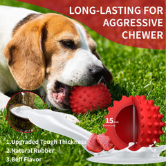 Apasiri Balle Chien Pointes Massage Gencives: pointes souples massent les gencives.