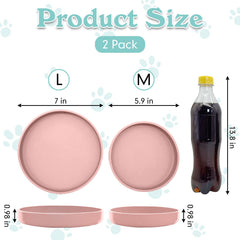 Bol Apatal en silicone taille chat, profil plat facilitant l'alimentation.