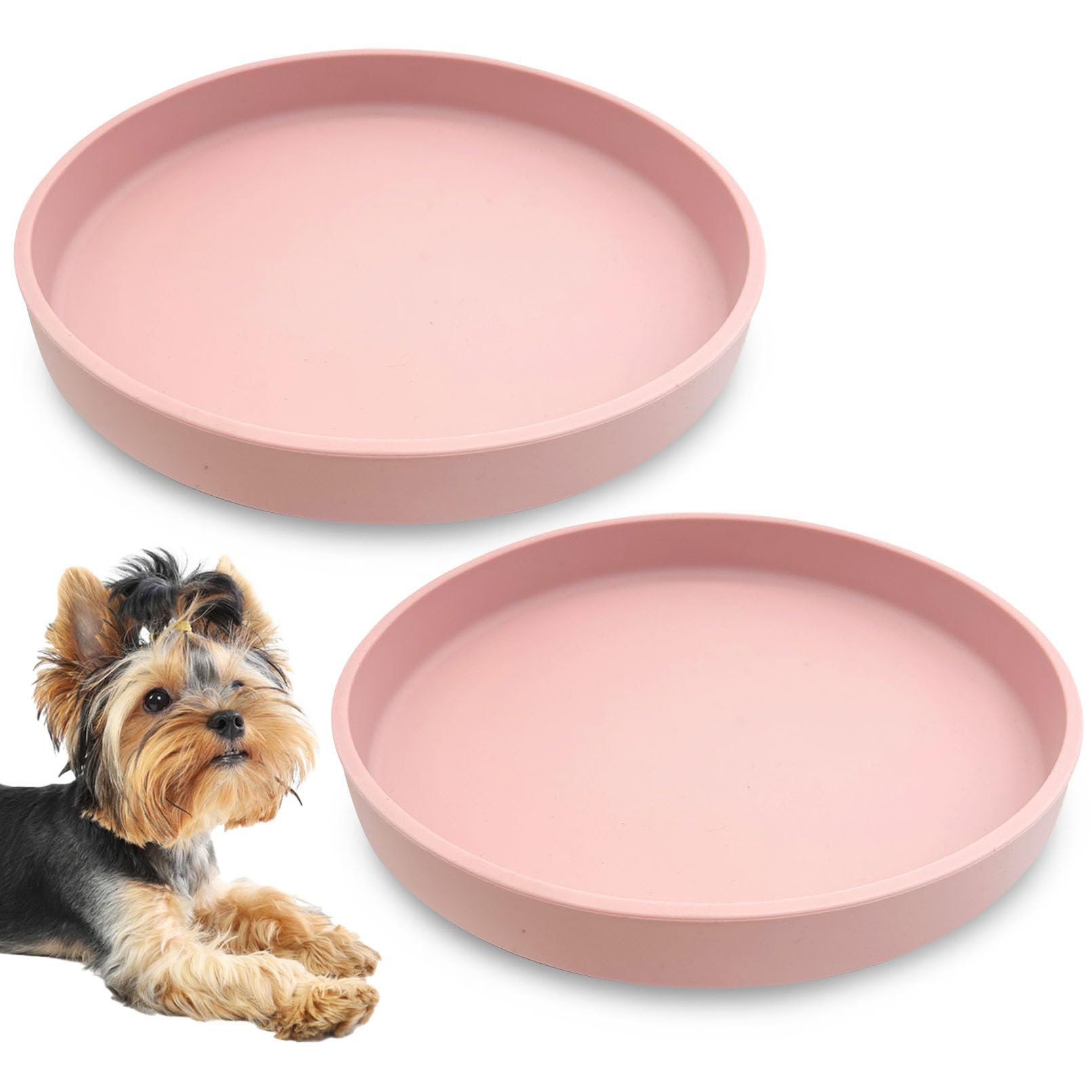 Bol Apatal en silicone pour chien et chat, ensemble pratique et peu profond.