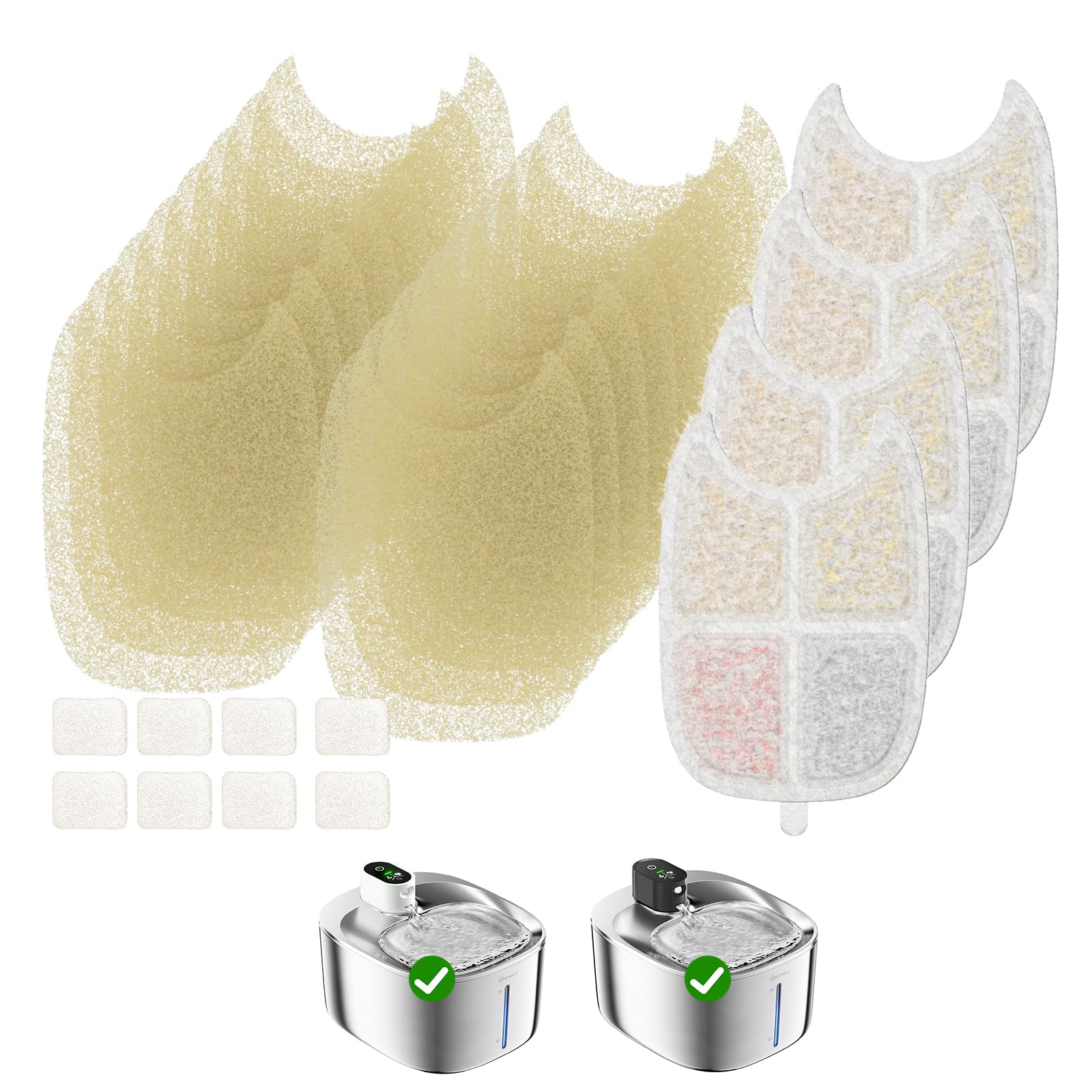 Filtre fontaine chat 4-pack APETDOLA pour eau plus fraîche et propre.