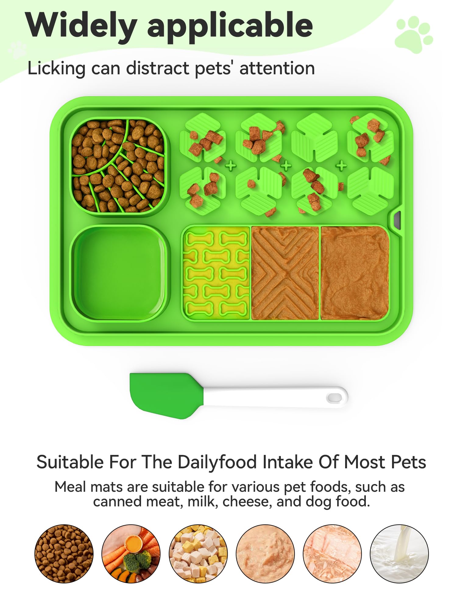 APD APETDOLA Motifs-de-lick, trois motifs, puzzle interactif pour divertir chien et chat.