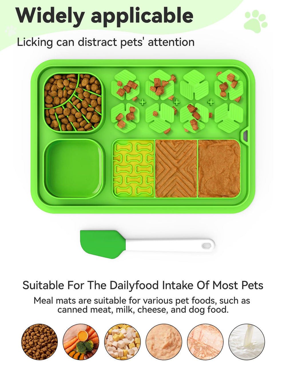 APD APETDOLA Motifs-de-lick, trois motifs, puzzle interactif pour divertir chien et chat.