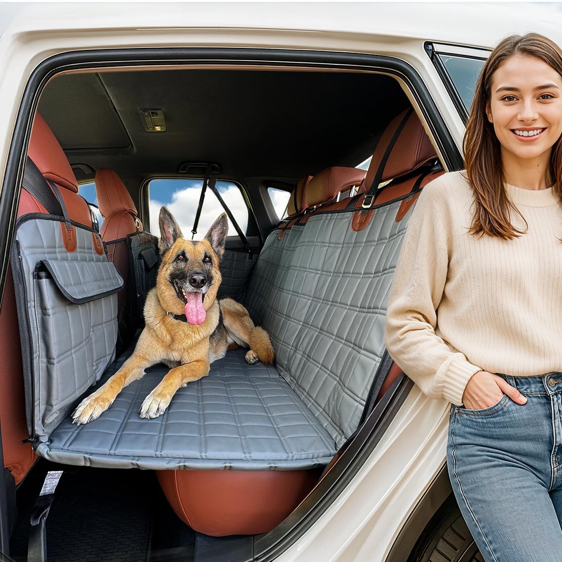 APetsPlanet extendeur-dos-arriere-chien offre plus d'espace pour se coucher en voyage