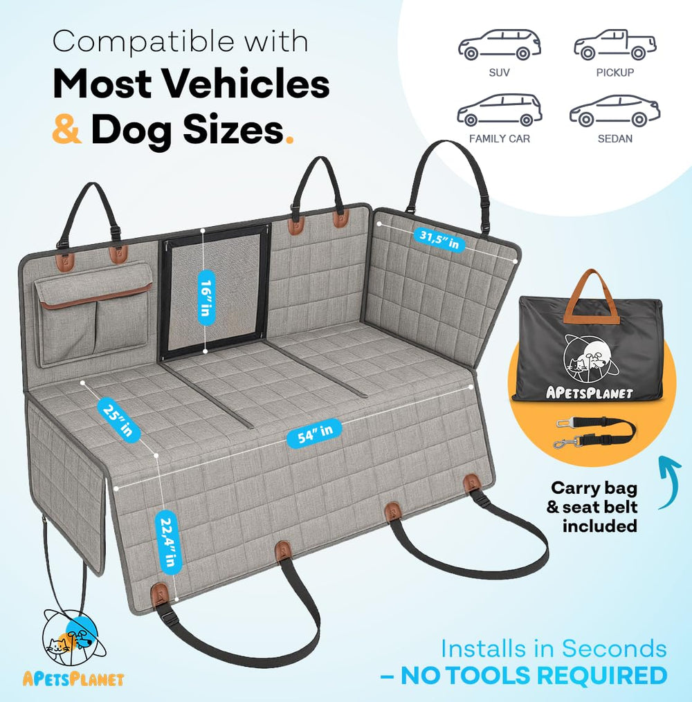 APetsPlanet Protection intérieur étanche maintient l intérieur propre et sec.