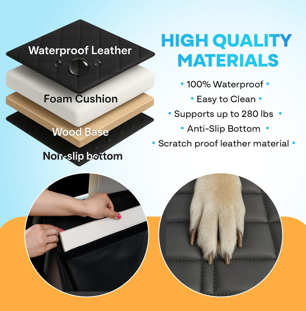APetsPlanet tissu imperméable dossier arrière facilite le nettoyage après les trajets.