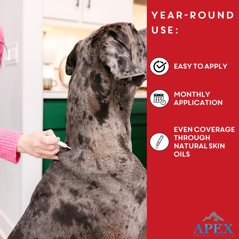 Apex Plus: imperméabilité après 24 h pour chien XL lors de sorties.